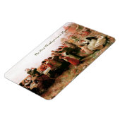 Magnet Flexible Premier Thanksgiving à Plymouth. Art (Côté Gauche)