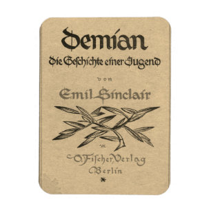 Magnet Flexible Première édition couverture de Demian (1919)
