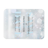 Magnet Flexible Premiers Snowflakes Enregistrer la date (Horizontal)