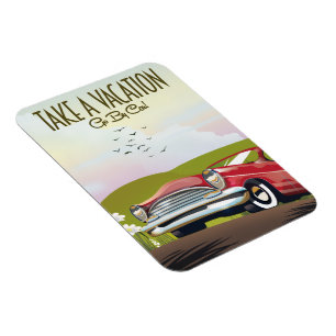 Magnet Flexible Prenez des vacances - Partez en voiture
