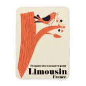 Magnet Flexible Prenez des vacances pour Limousin France. (Vertical)