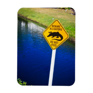 Magnet Flexible Prenez garde des alligators n'alimentent pas