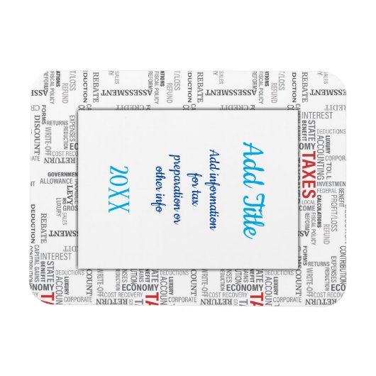 Magnet Flexible Préparation fiscale (Horizontal)