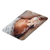 Magnet Flexible Présentation Baby Boy personnalisable photo de nom (Côté Gauche)
