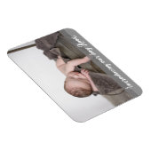 Magnet Flexible Présentation de notre garçon, Photo de bébé Name (Côté Droit)