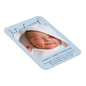 Magnet Flexible Présentation de Photo Baby Boy Faire-part de naiss (Côté Droit)