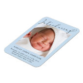 Magnet Flexible Présentation de Photo Baby Boy Faire-part de naiss (Côté Gauche)