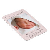 Magnet Flexible Présentation de Photo Baby Girl Faire-part de nais (Côté Droit)