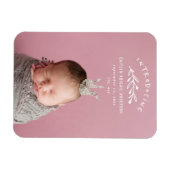 Magnet Flexible Présentation du faire-part de naissance photo de b (Horizontal)