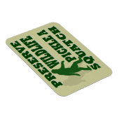 Magnet Flexible Préserver le pickat sauvage un squatch (Côté Droit)