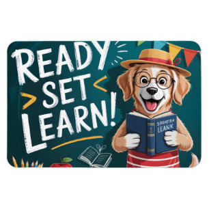 Magnet Flexible Prêt à Apprendre Chien Enseignant Mignon Retour à