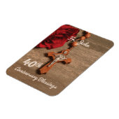 Magnet Flexible Prêtre 40ème anniversaire de l'Ordination Rose et  (Côté Gauche)