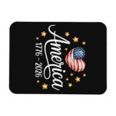 Magnet Flexible Pretty Flag Heart 1776-2026 July 4th 250th  (Horizontal)