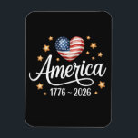 Magnet Flexible Pretty Flag Heart 1776-2026 July 4th 250th<br><div class="desc">Pretty Flag Heart 1776-2026 July 4th 250th</div>
