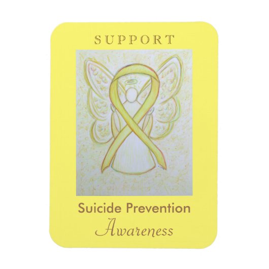 Magnet Flexible Prévention du suicide Sensibilisation au ruban Ang (Vertical)