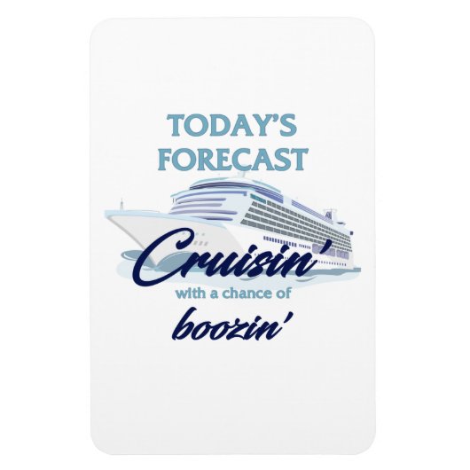 Magnet Flexible Prévisions d'aujourd'hui : Croisière & Boisson (Vertical)