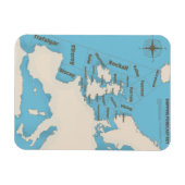 Magnet Flexible Prévisions de navigation des îles Britanniques en  (Horizontal)
