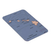 Magnet Flexible Prévisions météo vintage d'Hawaii (Côté Droit)