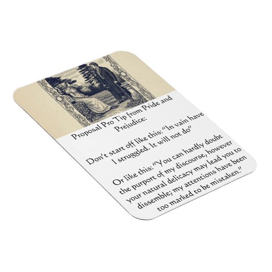 Magnet Flexible Pride and Prejudice Proposal Pro Tip (Côté Droit)