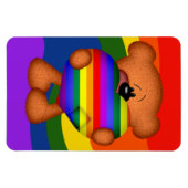 Magnet Flexible Pride Coeur Teddy Ours (Horizontal)