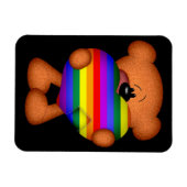 Magnet Flexible Pride Coeur Teddy Ours (Horizontal)