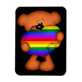 Magnet Flexible Pride Coeur Teddy Ours (Vertical)