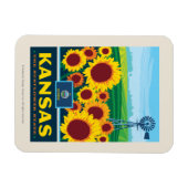 Magnet Flexible Pride d'état | Kansas (Horizontal)