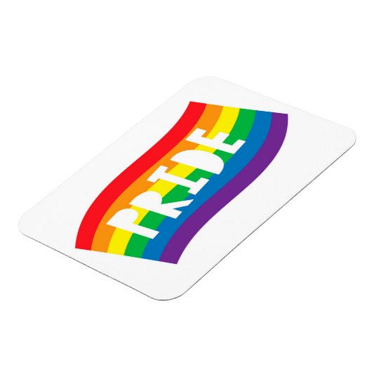 Magnet Flexible Pride Rainbow Flag (Côté Gauche)