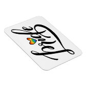 Magnet Flexible Pride Script Heart (Côté Droit)