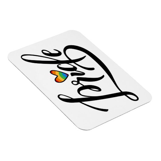 Magnet Flexible Pride Script Heart (Côté Droit)
