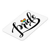 Magnet Flexible Pride Script Heart (Côté Gauche)