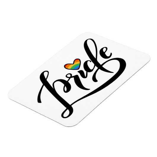 Magnet Flexible Pride Script Heart (Côté Gauche)