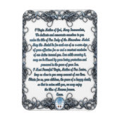 Magnet Flexible Prière à la Médaille Miraculeuse (Vertical)