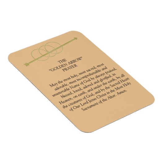 Magnet Flexible Prière de la flèche d'or (Côté Droit)