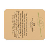 Magnet Flexible Prière de la flèche d'or (Horizontal)