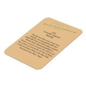 Magnet Flexible Prière de la flèche d'or (Côté Gauche)