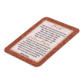 Magnet Flexible Prière de Paix - Saint François d'Assise (Côté Gauche)