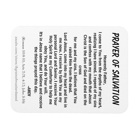 MAGNET FLEXIBLE PRIÈRE DE SALUT (Horizontal)