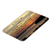 Magnet Flexible Prière de sérénité Coucher de soleil sur la mer or (Côté Gauche)