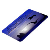 Magnet Flexible prière de sérénité double oiseau blues (Côté Gauche)