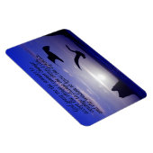 Magnet Flexible prière de sérénité double oiseau blues (Côté Droit)