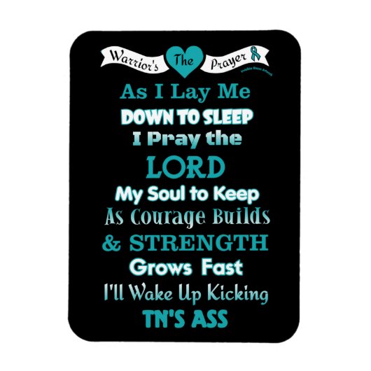 Magnet Flexible Prière du guerrier...TN (Vertical)