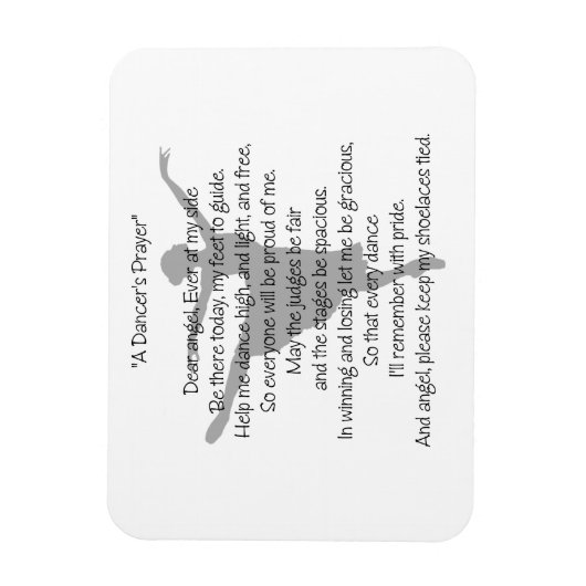 Magnet Flexible Prière d'une danseuse (Vertical)