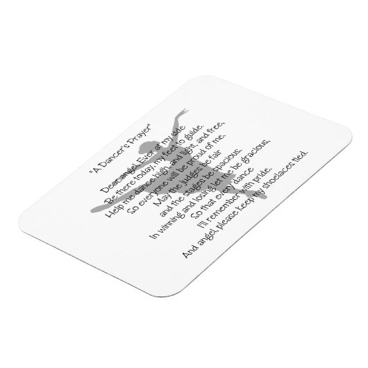 Magnet Flexible Prière d'une danseuse (Côté Gauche)