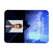 Magnet Flexible Prière photo Memorial Motorcycle Biker (Horizontal)