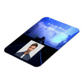 Magnet Flexible Prière photo Memorial Motorcycle Biker (Côté Gauche)