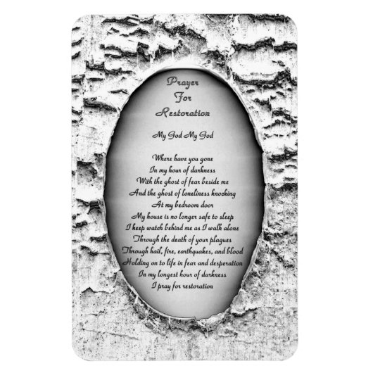 Magnet Flexible Prière Pour La Restauration (Vertical)