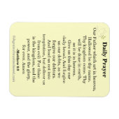 Magnet Flexible Prière quotidienne Notre Père KJV (Horizontal)