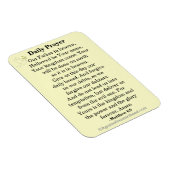 Magnet Flexible Prière quotidienne Notre Père NKJV (Côté Droit)