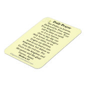 Magnet Flexible Prière quotidienne Notre Père NKJV (Côté Gauche)